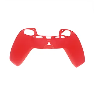 For Ps5 Solid Silicone case  Red Color  For Sony Playstation 5 Controller Silicone Case For Ps 5