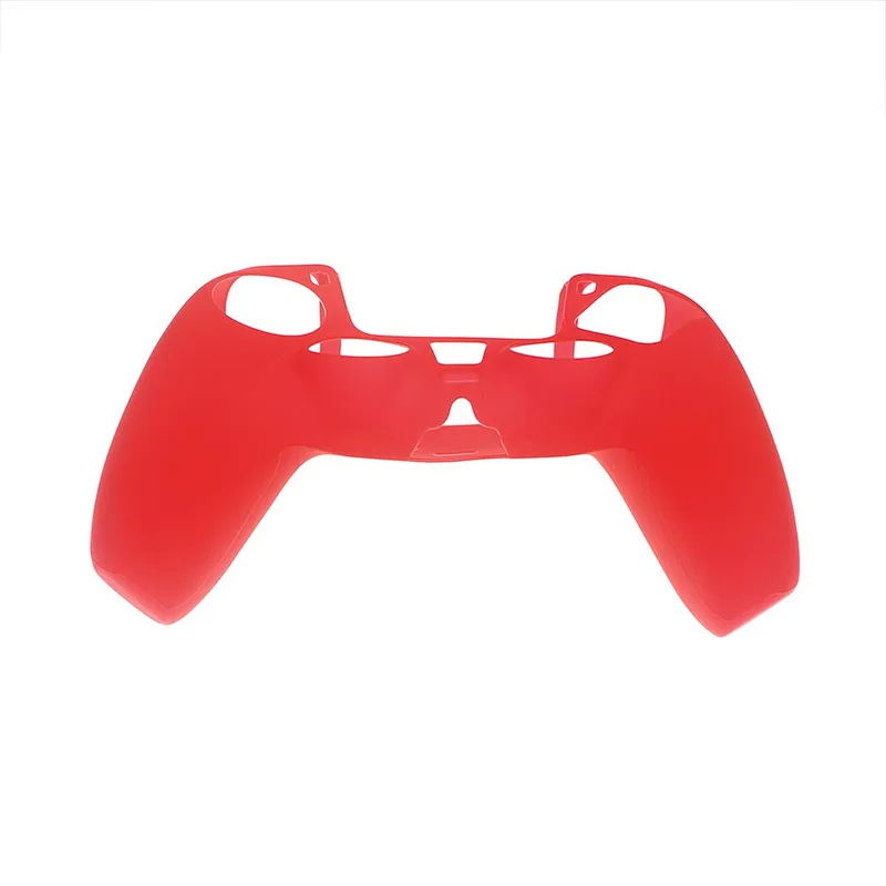 For Ps5 Solid Silicone case  Red Color  For Sony Playstation 5 Controller Silicone Case For Ps 5