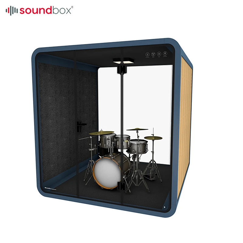 Acoustic privacy soundproof office phone workstation booth room