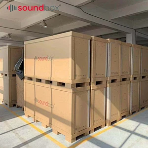 akustik vocal glass booth make by sound proof material with light