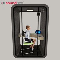 1.236*1.5*2.3m sound absorbing booth/soundproof booth pod