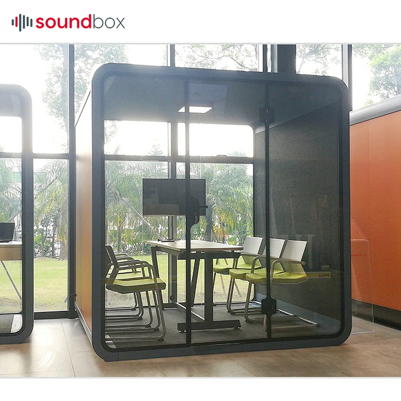 Movable silence sound proof acoustic booth for office meeting