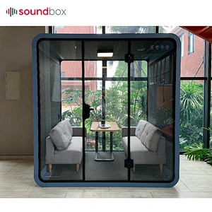 Acoustic privacy soundproof office phone workstation booth room