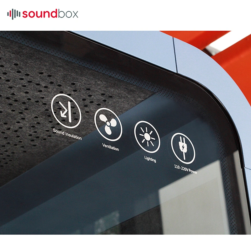 Acoustic privacy soundproof office phone workstation booth room