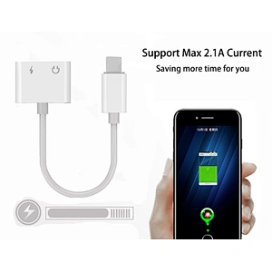 Listen Music And Charging Data Sync High Quality Audio Adapter Cable For iPhone X Audio Adapter Splitter