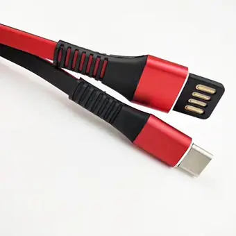 Flat type C fast charging USB cable micro data cable