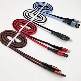 Flat type C fast charging USB cable micro data cable