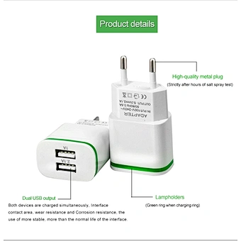 5V 2.1A Original quality Portable USB Charger Mobile Phone Charger for Samsung