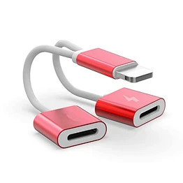 2019 2 in 1 Charging Audio Adapter 3.5MM Headphone Jack Splitter USB Charger Earphone Cable for IOS10.3