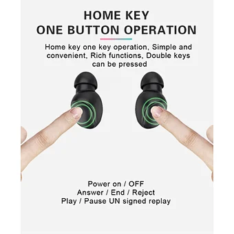 TWS mipods headset earphone earbuds Wireless Headphones sports A6s Earbud