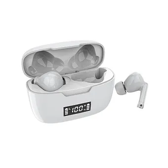 Hot selling noise cancelling sport wireless earbuds with power bank LED battery gaming headset wireless headphones