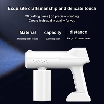 Wireless Disinfection nano mist sprayer gun Household Atomizer USB Charging Handheld Blue Light Steam Touch Screen