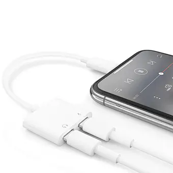 2019 3.5mm Aux Headphone Earphones Jack Adapter dual 2 in 1 splitter Compatible with Phone 7/8/X