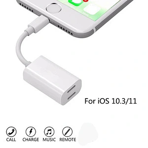 2019 Dual original 2 in 1 charging adapter for phone ABS data sync splitter get free samples mini converter