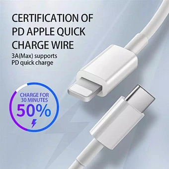 20W fast charging 1M Type C to Lighting Cable for iPhone 12 pro max mini