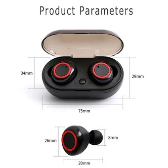 colored bass TWS wireless earphone mini magnetic earbuds