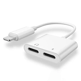 2019 3.5mm Aux Headphone Earphones Jack Adapter dual 2 in 1 splitter Compatible with Phone 7/8/X