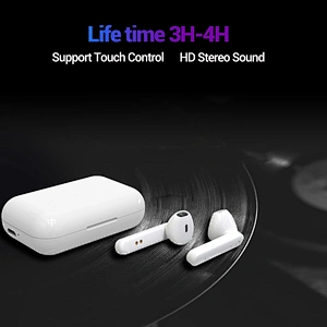 HD sound earphones TWS wireless earbuds with charging case