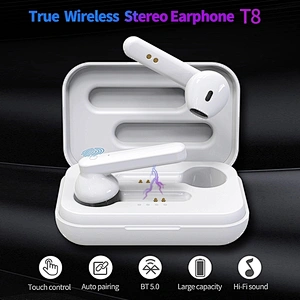 HD sound earphones TWS wireless earbuds with charging case