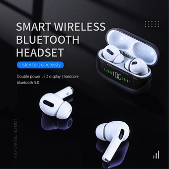 Bt 5.0 Wireless Headset Ipx-5 Waterproof Earphone Headphones With Led Display Earbuds