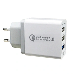 Travel 3 USB QC 3.0 quick mobile phone charger