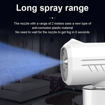 Wireless Disinfection nano mist sprayer gun Household Atomizer USB Charging Handheld Blue Light Steam Touch Screen