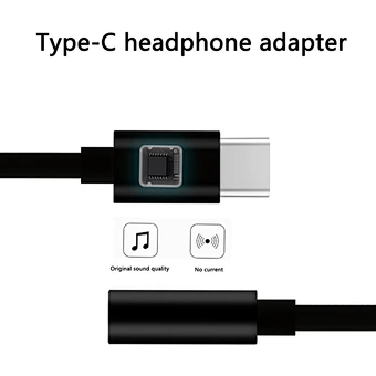 2019 wholesaler usb type c adapter 3.5mm factory quality type c audio adapter for huawei