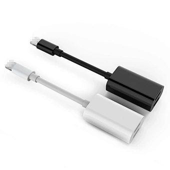 2019 Dual Adapter Splitter Replacement for Phone 8 Pin 2 in 1 Headphone Jack Aux Audio converter Cable