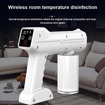 Wireless Disinfection nano mist sprayer gun Household Atomizer USB Charging Handheld Blue Light Steam Touch Screen