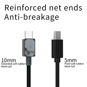 widely compatible 1.2M 5A fast charging USB type C data cable