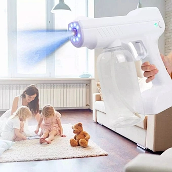 Atomizer Spray Blue Light rechargable nano mist  sprayer