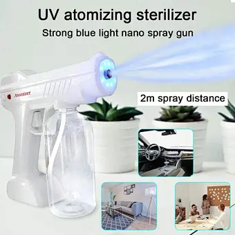 Atomizer Spray Blue Light rechargable nano mist  sprayer