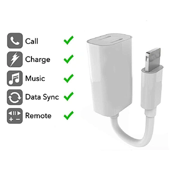 2019 Dual original 2 in 1 charging adapter for phone ABS data sync splitter get free samples mini converter
