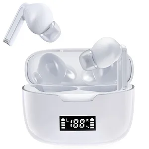 Hot selling noise cancelling sport wireless earbuds with power bank LED battery gaming headset wireless headphones