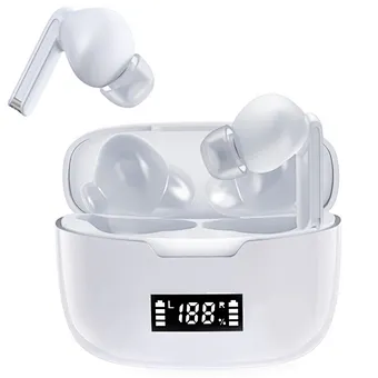Hot selling noise cancelling sport wireless earbuds with power bank LED battery gaming headset wireless headphones