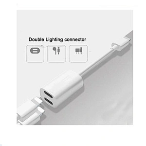 2019 Dual Adapter Splitter Replacement for Phone 8 Pin 2 in 1 Headphone Jack Aux Audio converter Cable