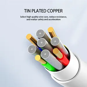 For iphone PD Usb Date Cable High Quality 1M PD 18W Fast Charing Cable for Lighting to USB-C Type-c cable