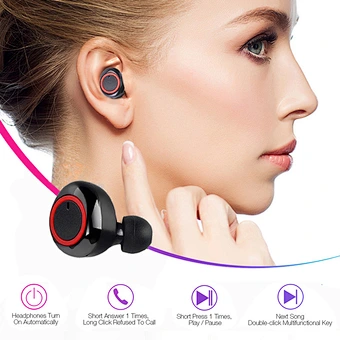 TWS3 earbuds sports blue tooth earphones handsfree earphones for iphone and android