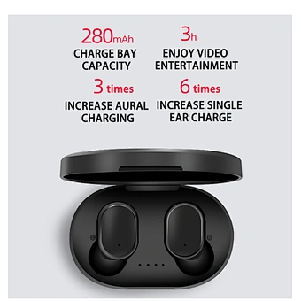 A6S TWS Wireless Headphones Wireless Earbuds BT 5.0 Earphone earbud for Xiaomi
