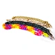 New Fashion Sunglasses Colorful Acrylic And Big Metal Glasses Chains