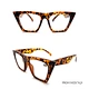Fashion PC Frame Oversized Cat-Eye Reading Glasses