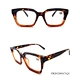 Unisex PC Vintage Square Thick Frame Reading Glasses