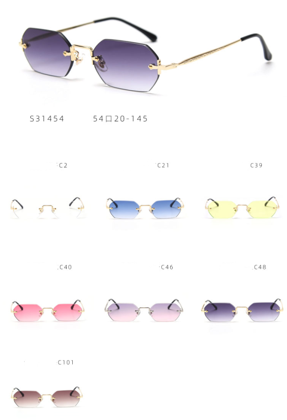 retro hexagon sunglasses, China
