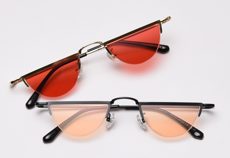 semi rimless sunglasses for women, China