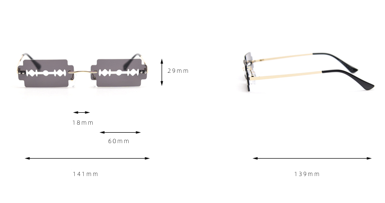 recycled metal sunglasses, factory
