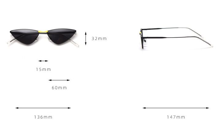 cat eye ladies sunglasses, factory