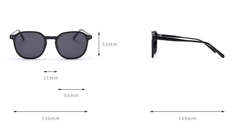 polarized retro square sunglasses, factory