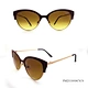 Metal Frame Oval Lens Sunglasses