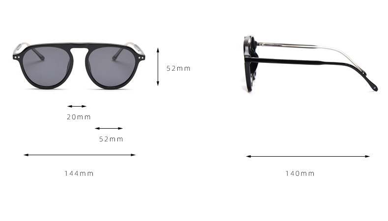 TR90 Unisex Retro Polarized Sunglasses