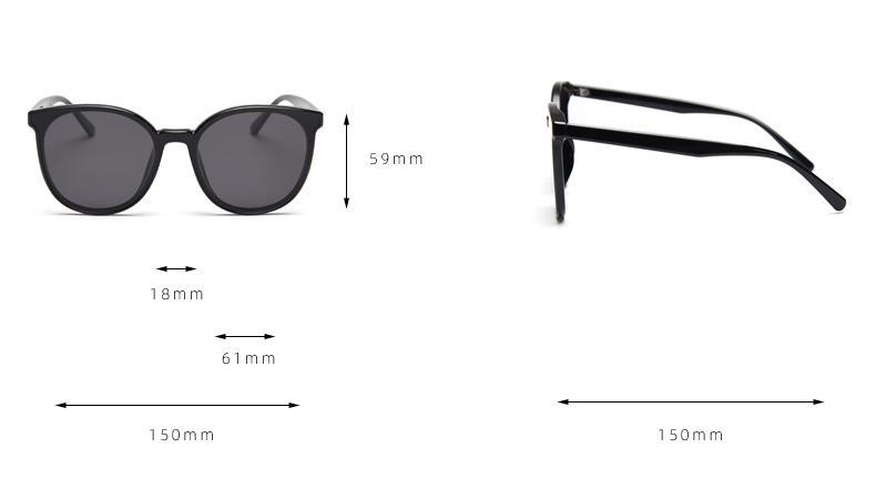 TR90 Polarized Big Frame Sunglasses